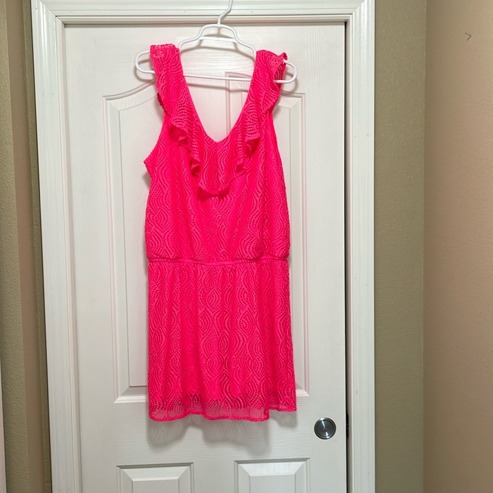 Lilly Pulitzer Romper, XL, Pink,